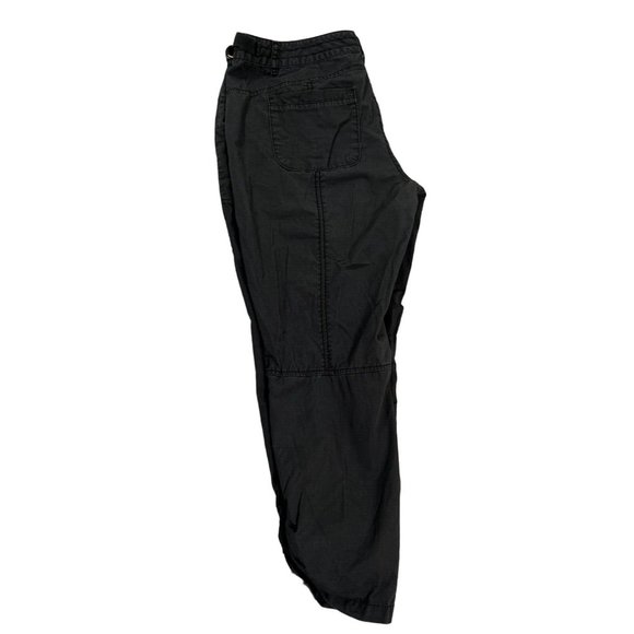 OLD NAVY Pants Women's Cotton Blend Roll-Tab Capri's Zippers Gray Size 8 - Picture 9 of 11